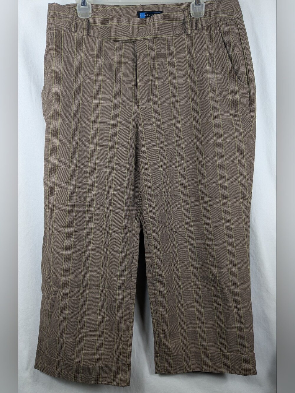 Relativity Plaid Cropped Pants 16